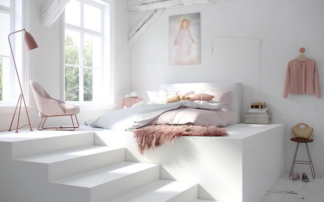 10 mẫu thiết kế phòng ngủ với sắc trắng điệu đà cho phái đẹp