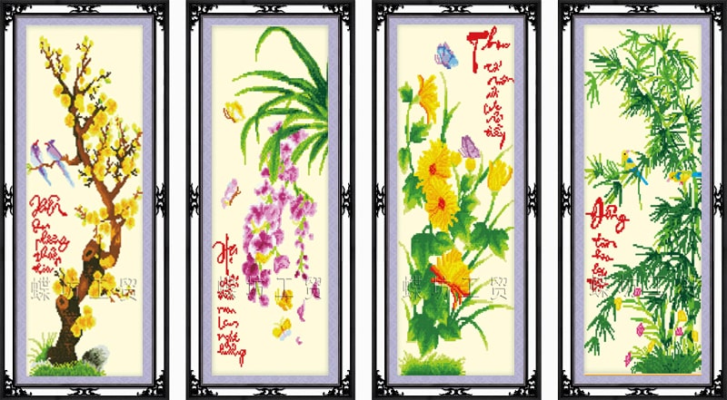 Bí mật treo tranh tứ quý phong thủy để đón tài lộc bình an vào nhà