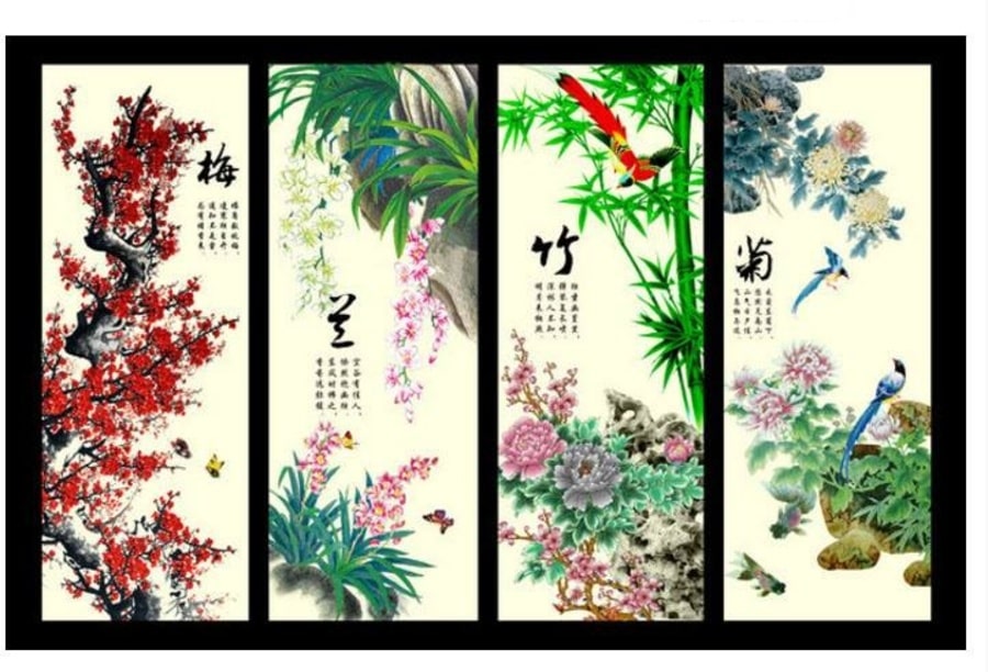 Bí mật treo tranh tứ quý phong thủy để đón tài lộc bình an vào nhà