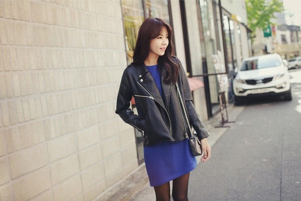 Áo khoác da sành điệu